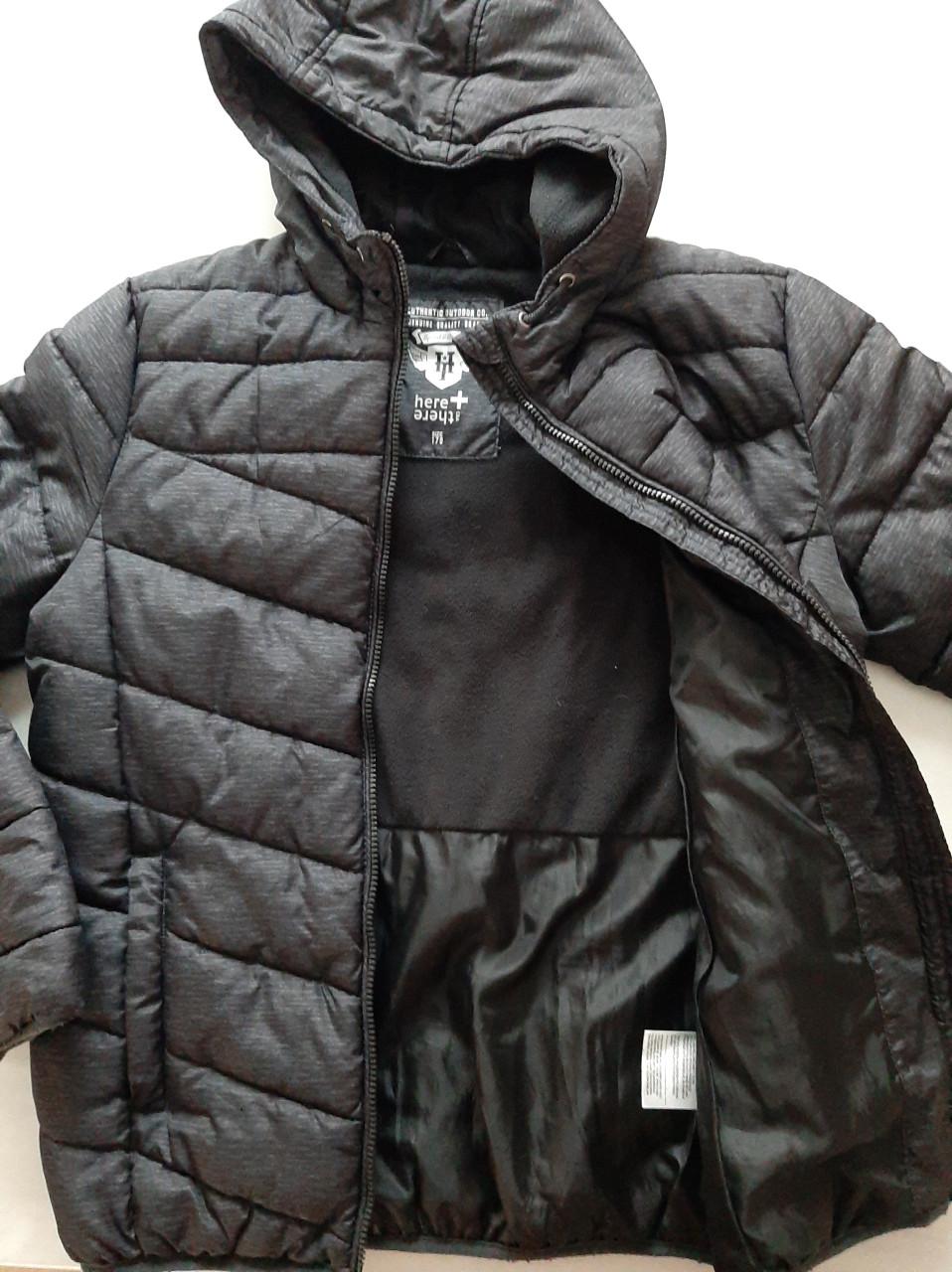 Winterjas  mt 170, grijs/zwart