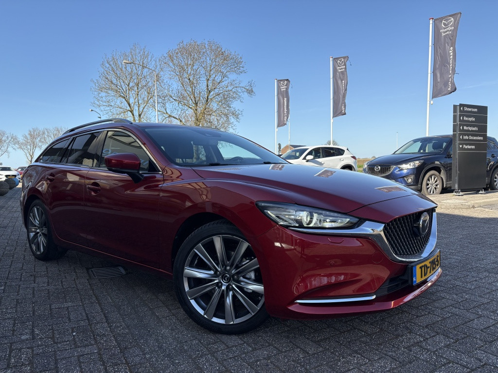 Mazda 6 sportbreak 2.0 s.a.-g luxury aut. sunroof trh. luxe!
