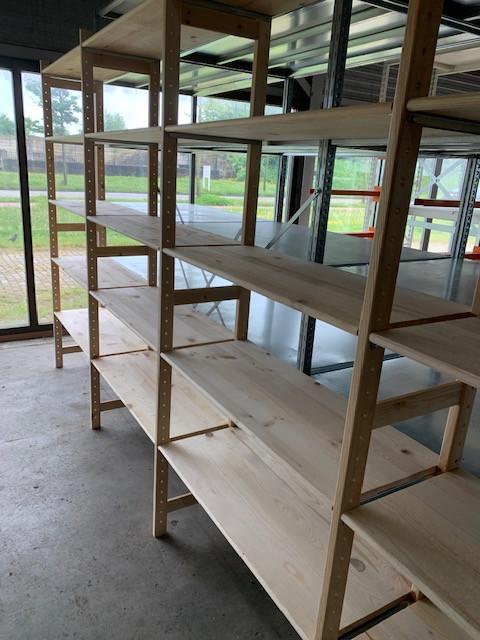 Speciale aanbieding nieuwe houten magazijnstelling .