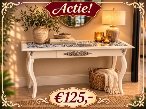 Sidetable met tegel look!