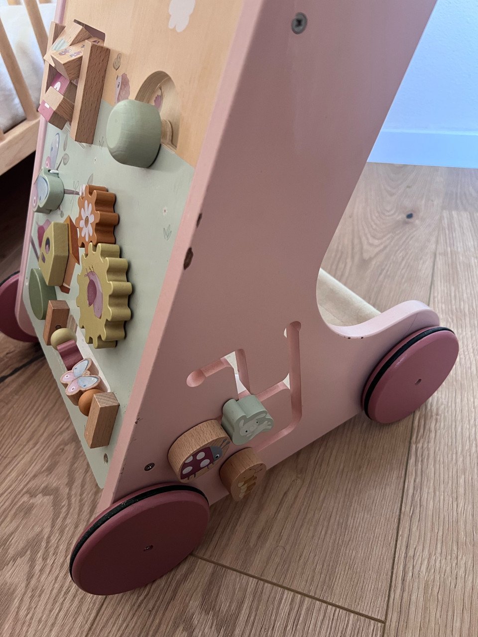 Little dutch roze loopwagen
