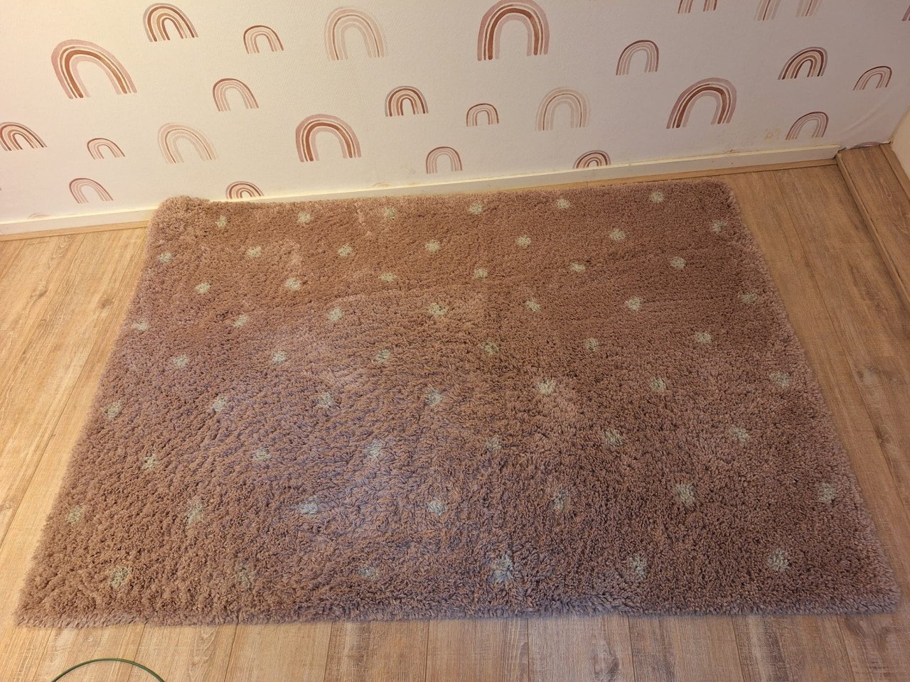 Lief oudroze vloerkleed