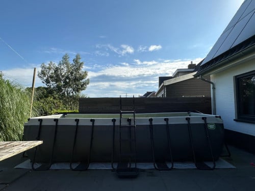 EXIT Zwembad 540x250x122 cm | Met Overkapping, Zandfilterpom