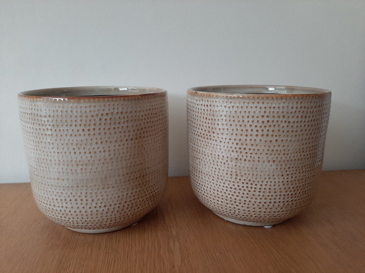 Set van 3 bloempotten