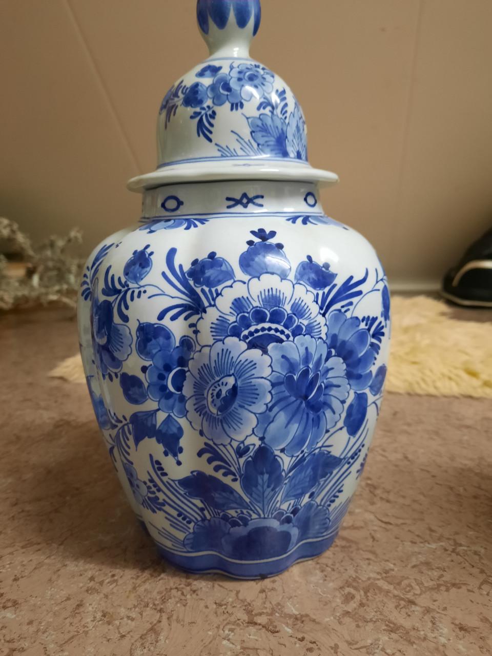 Set Delfsblauwe vazen