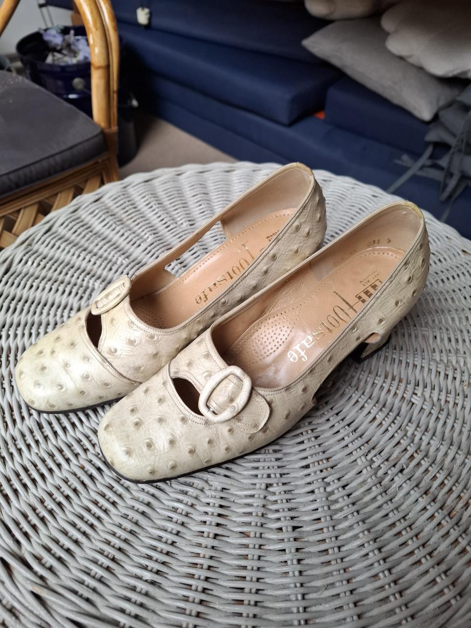 Vintage set schoenen en tasje