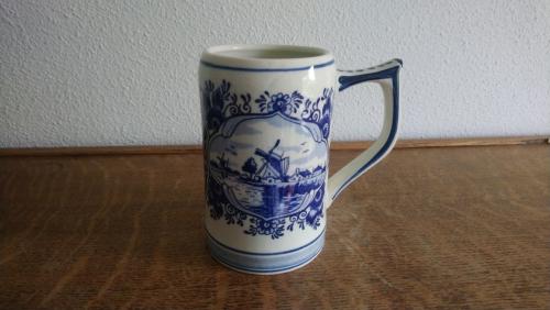 Bierpul Delfts Blauw h 13 cm