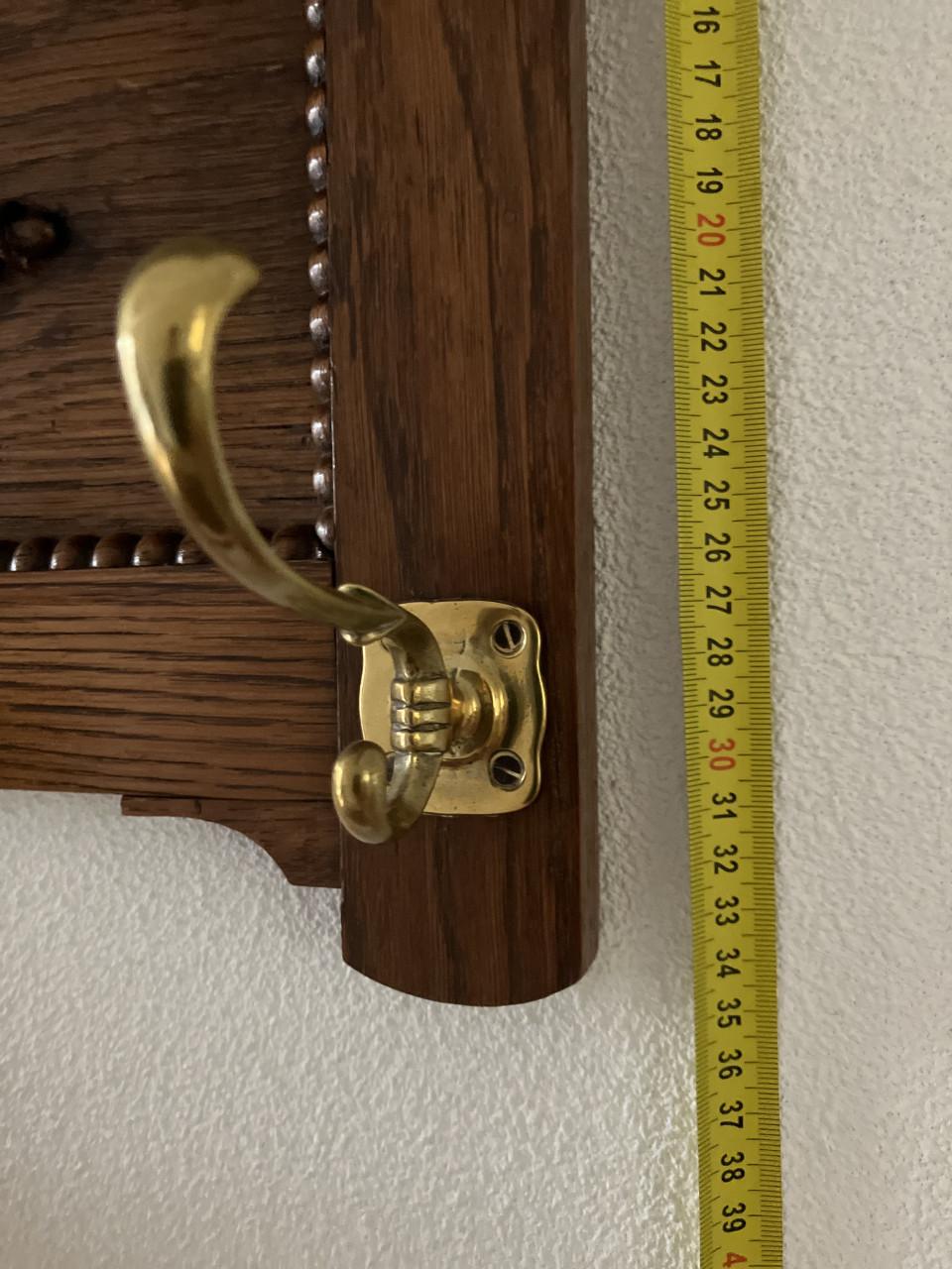 Kapstok – Art Deco met echt koperen haken