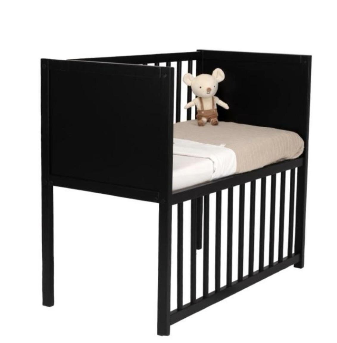 Co-sleeper zwart colorfull inclusief matras