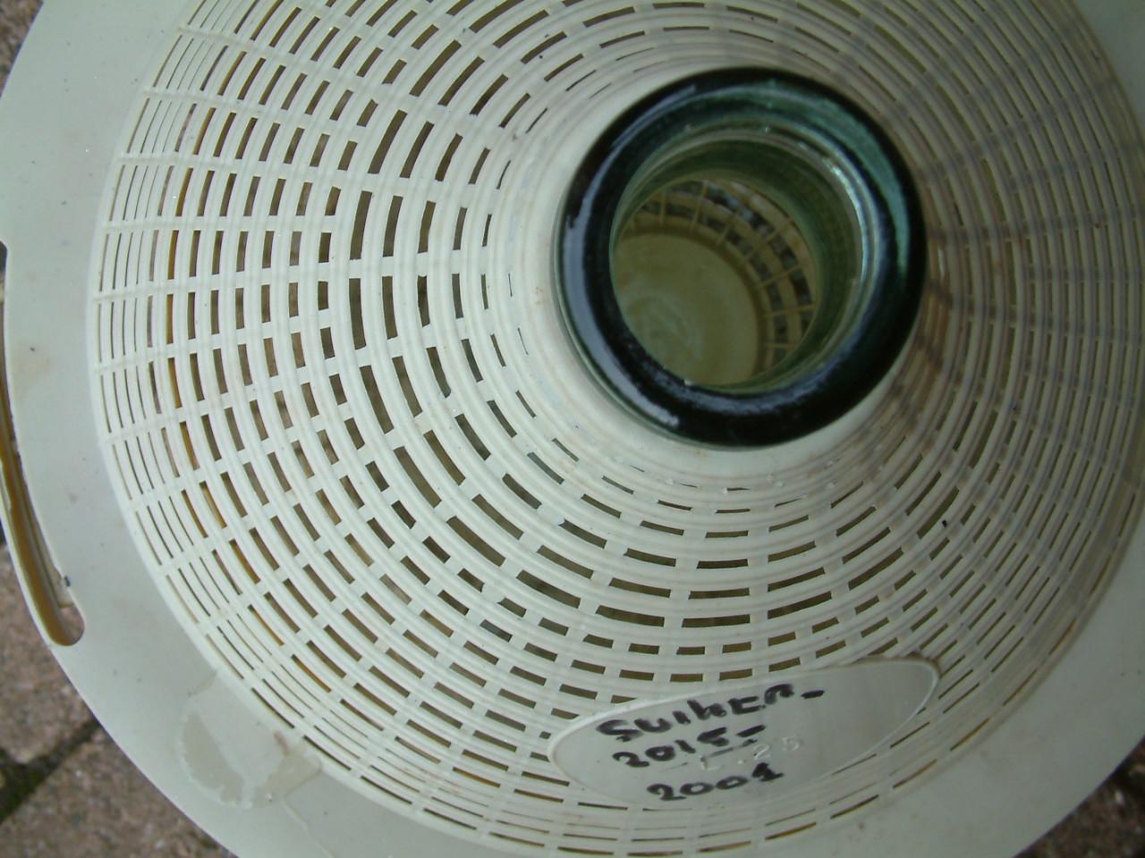 Gistings fles met mand en waterslot  25 liter