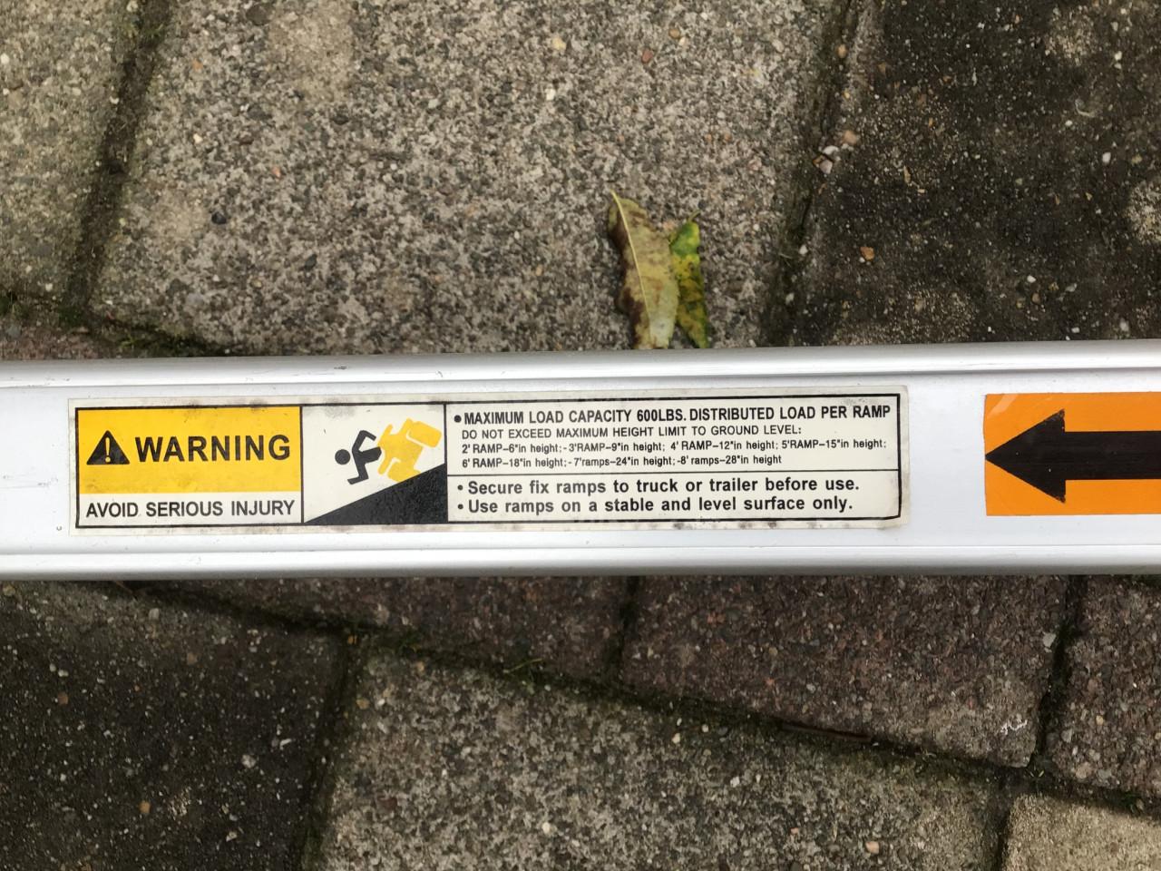 Aluminium oprijplaten opvouwbaar