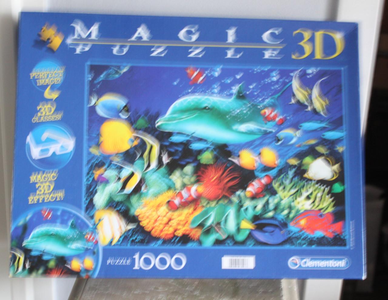 Puzzel 3D vissen 1000 stukjes