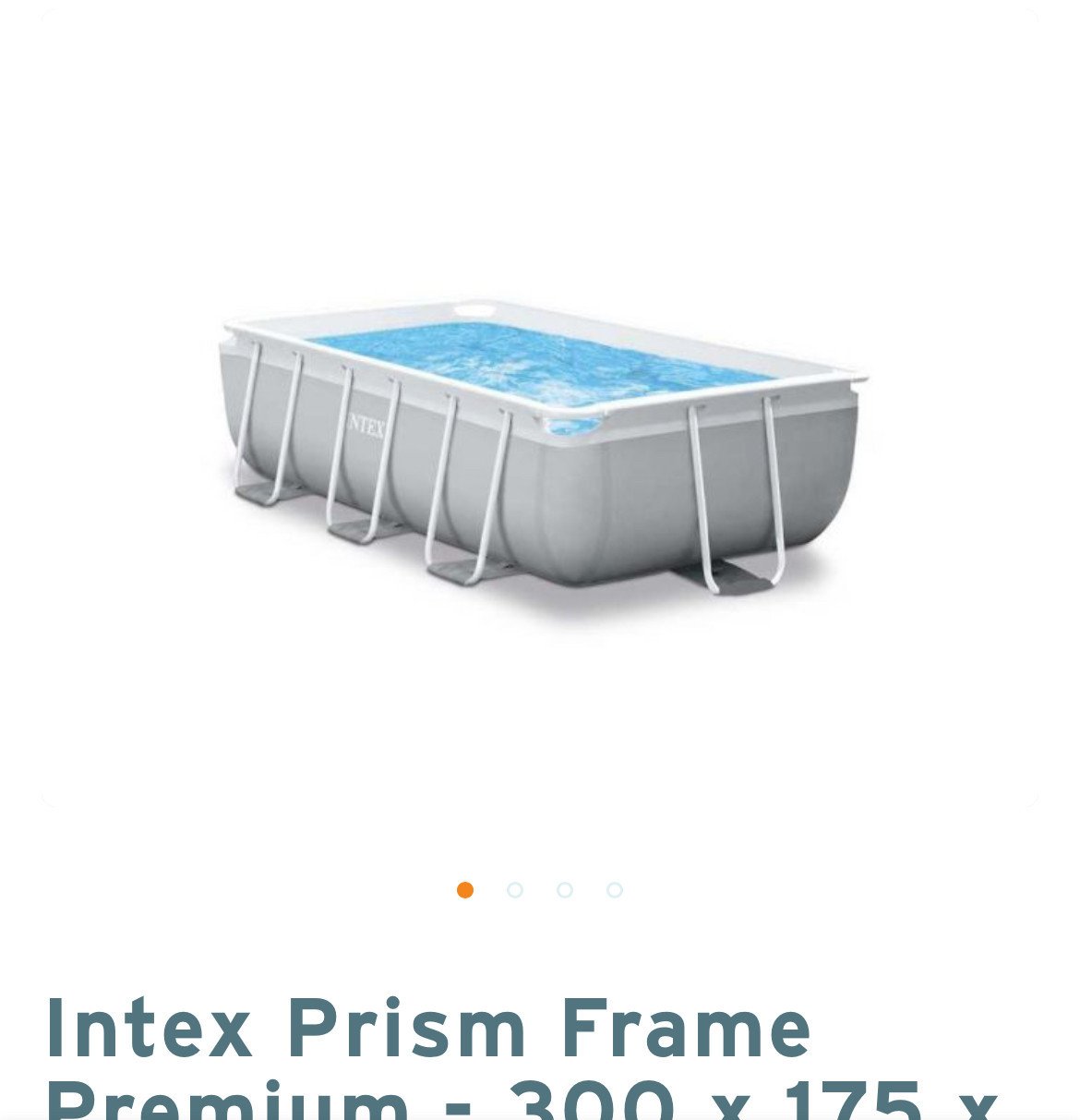 Zwembad Intex prism frame 300x175x80