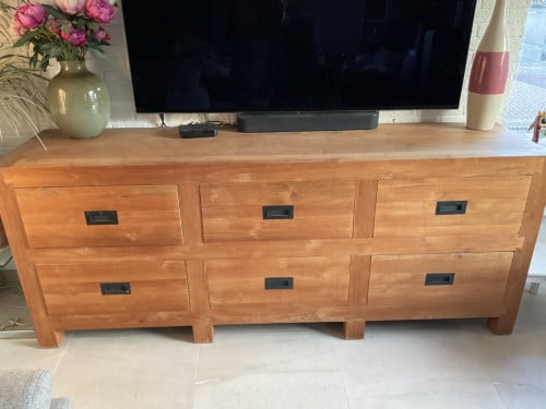 Massief teakhouten dressoir