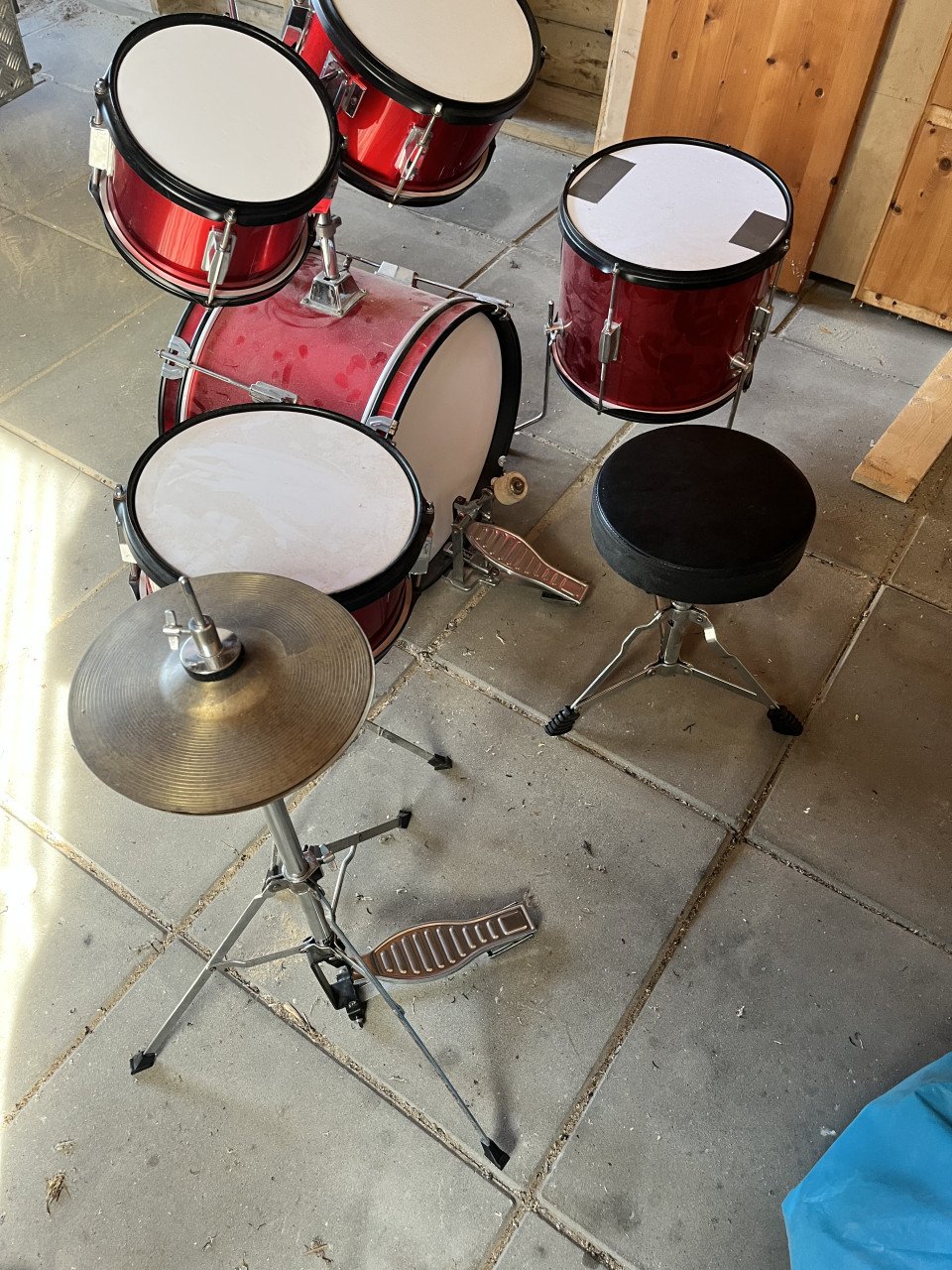 Kinder speel drumstel