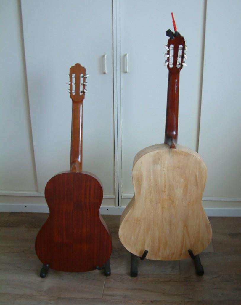 Grote maat gitaar nylon snaren    super mooie klank