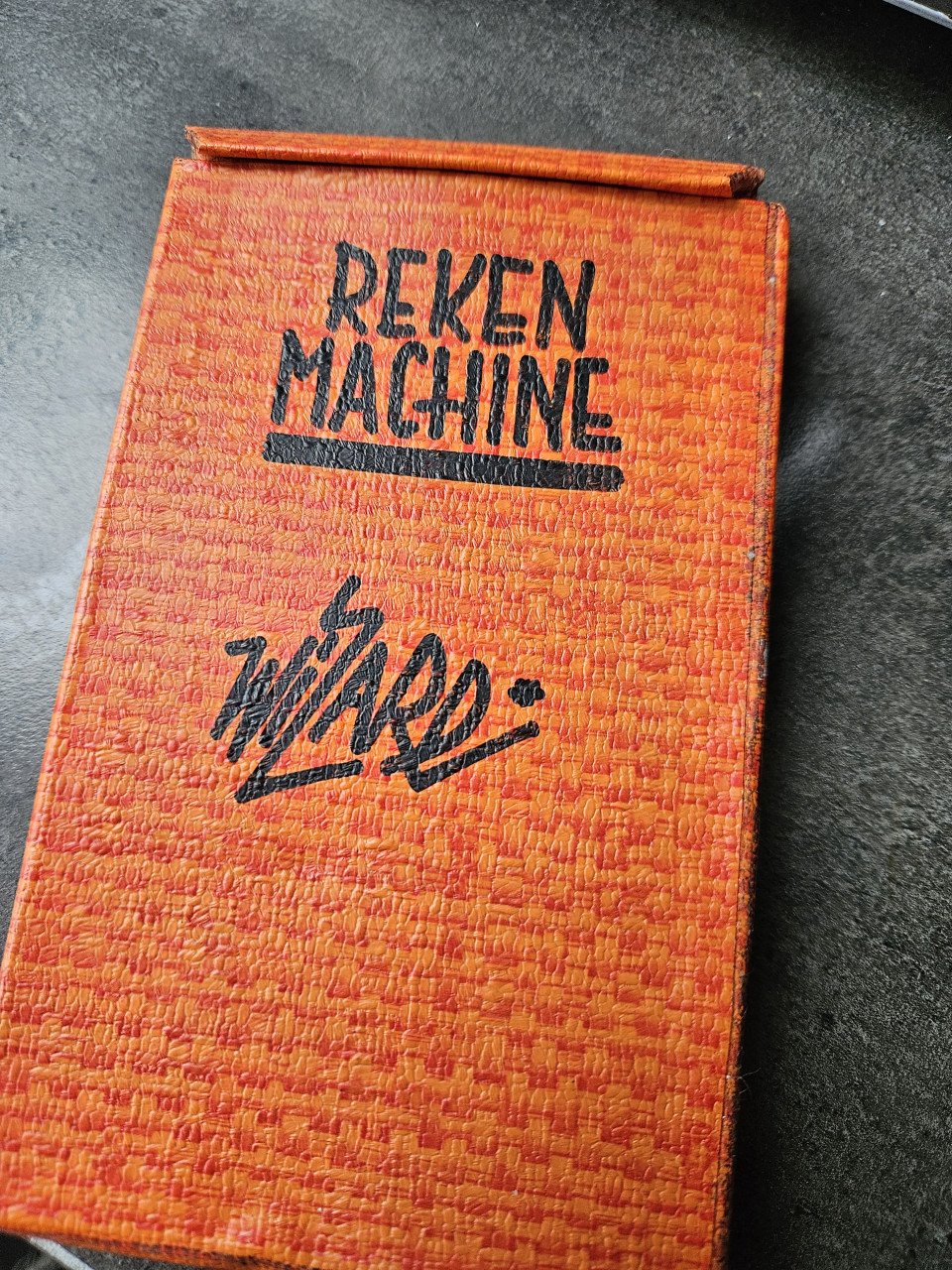 Zgan vintage calculator mechanische Wizard rekenmachine....