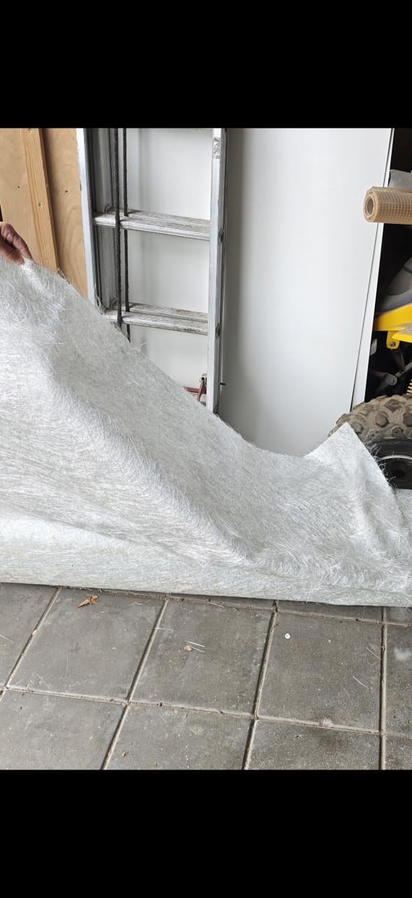 Polyester glasvezelmat op rol