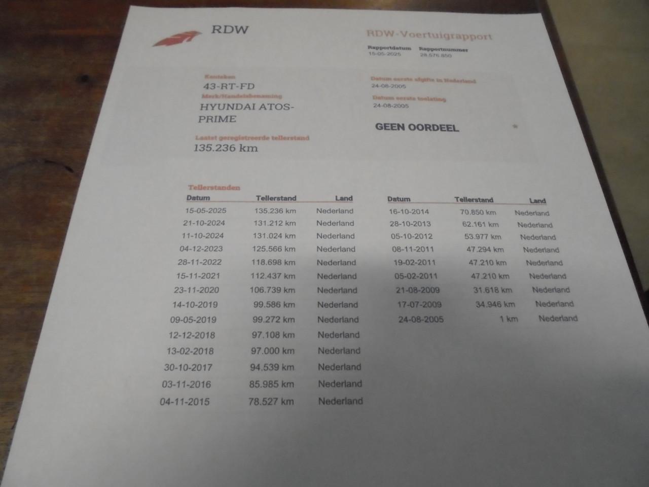 Atos in de 1.1  4 cilinder Dynamic Cool 3 Deur uitvoering apk + N.A.P