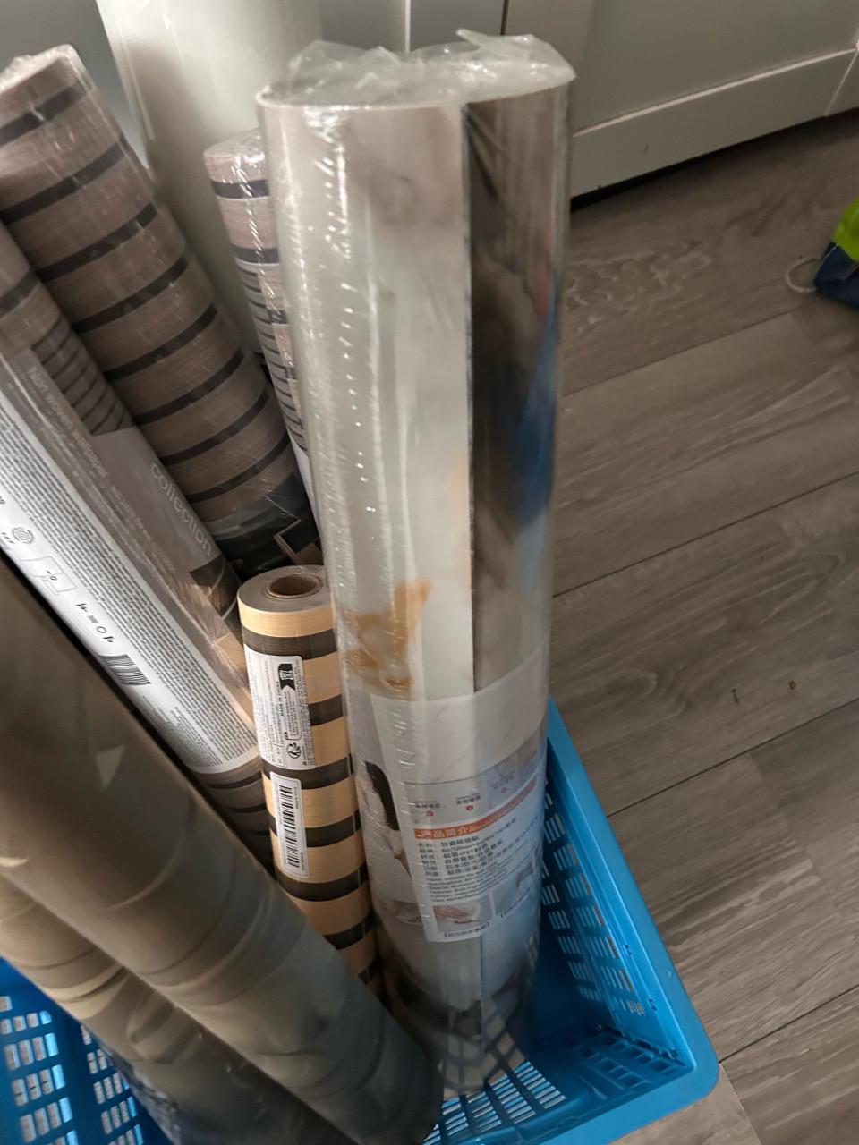 Behang nieuw in verpakking