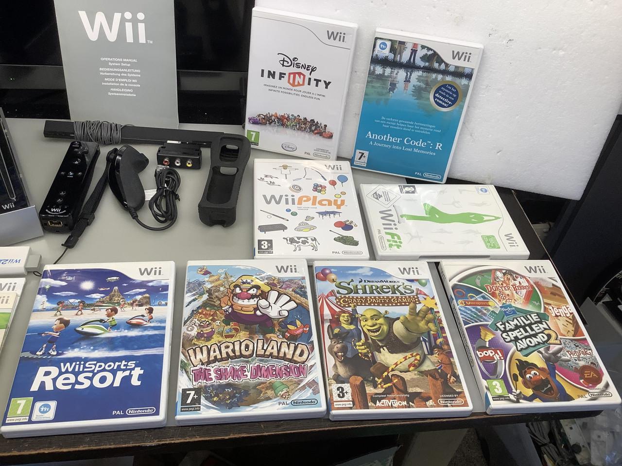 Nintendo Wii zwart, complete set. Zie ook de foto’s.