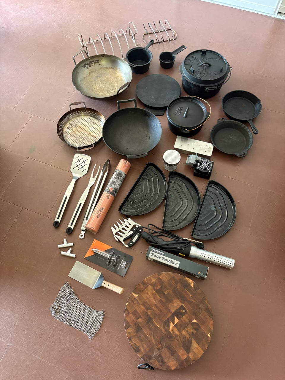 BBQ spullen set - weg wegens verhuizing