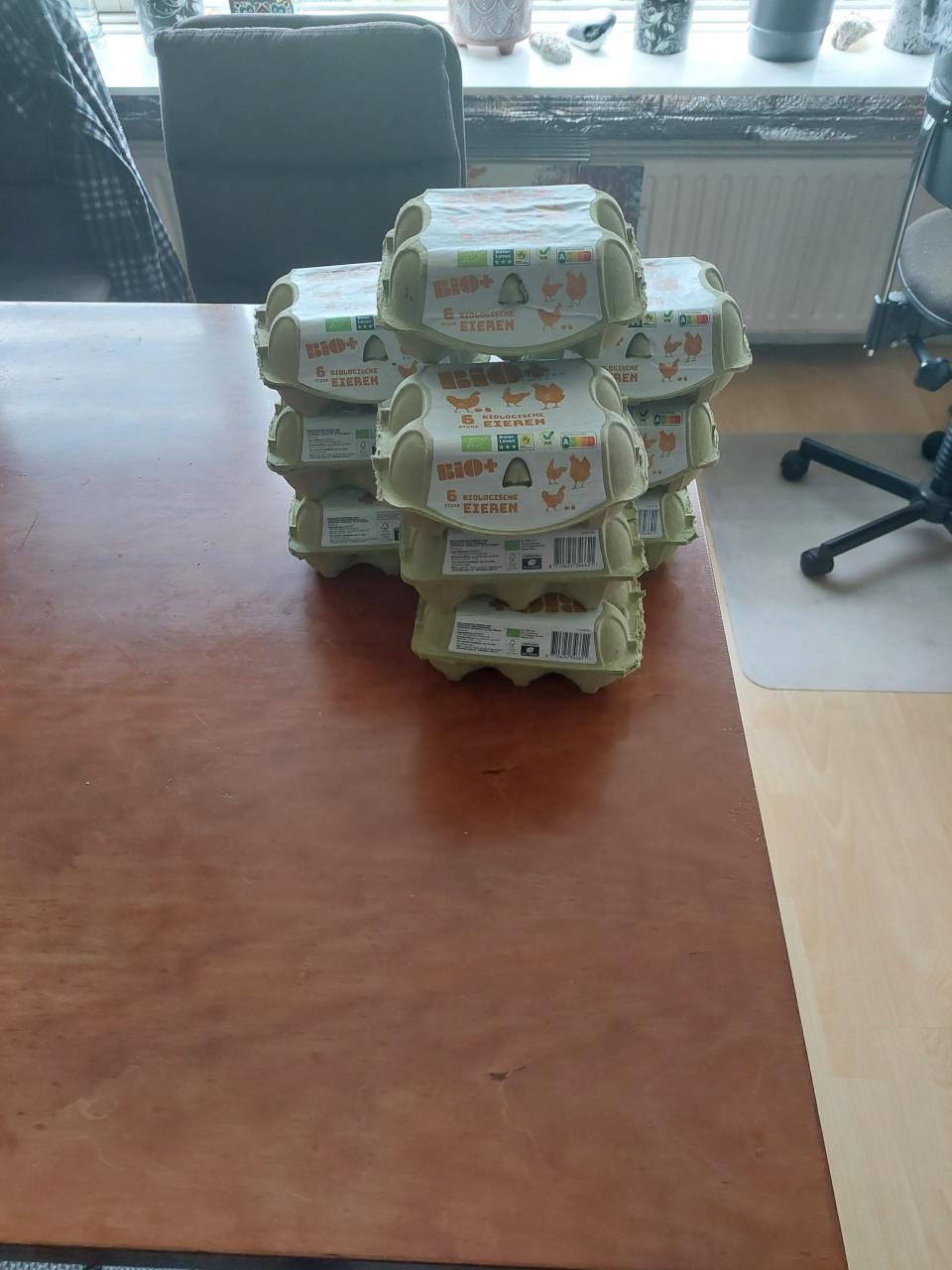 Gratis 10 eierdoosjes