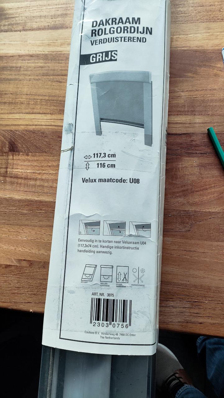 Rolgordijn voor Velux dakraam