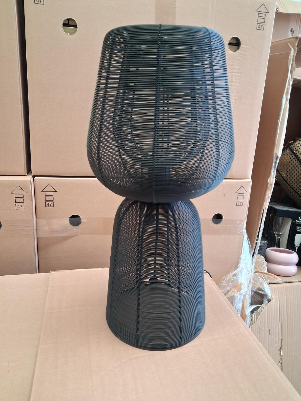 Light & Living SINULA tafellamp zwart Ø33×52 cm