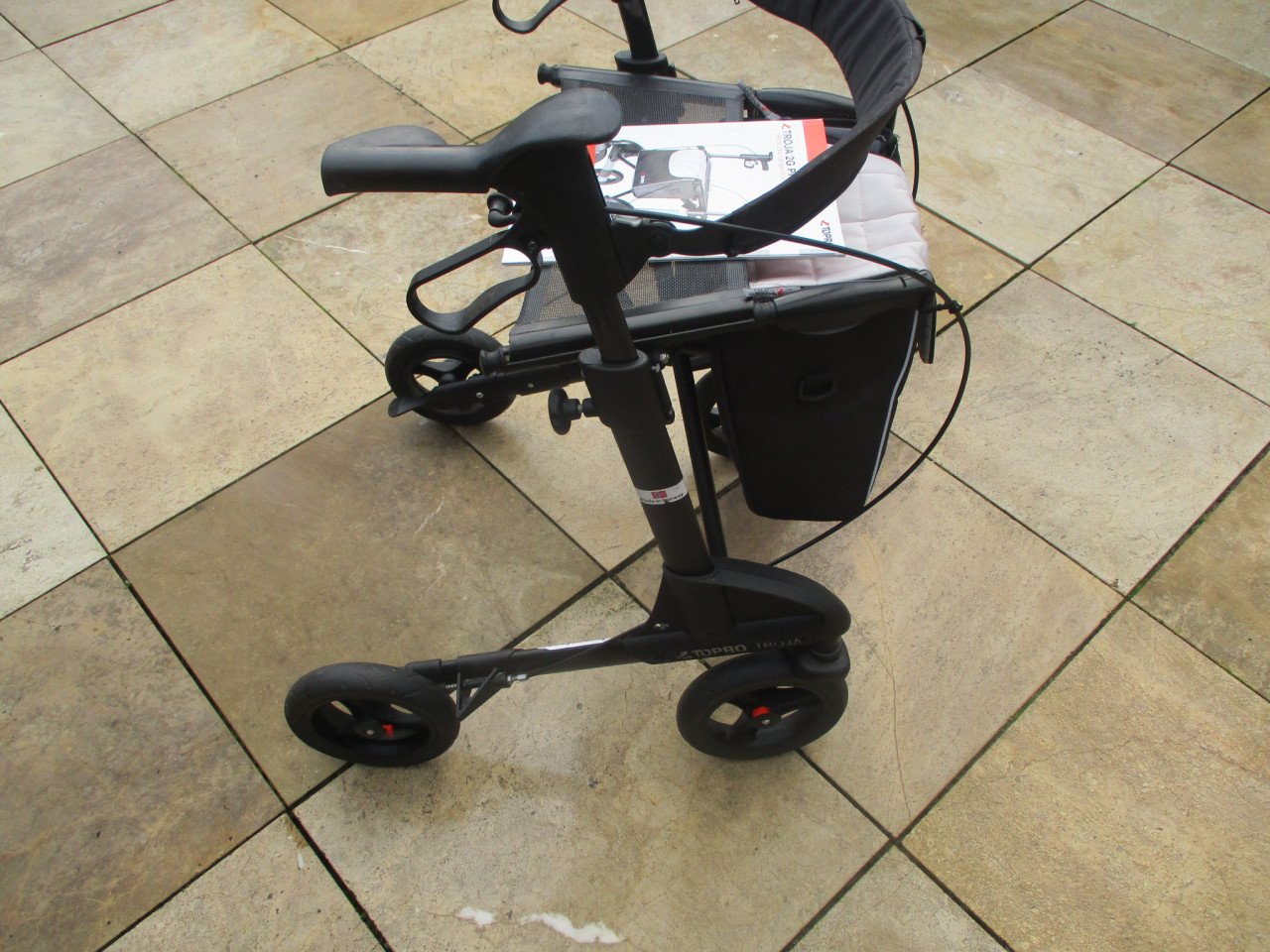 Zgan Topro Troja 2G opvouwbare scootmobiel +zitje tas rugsteun stokhouder