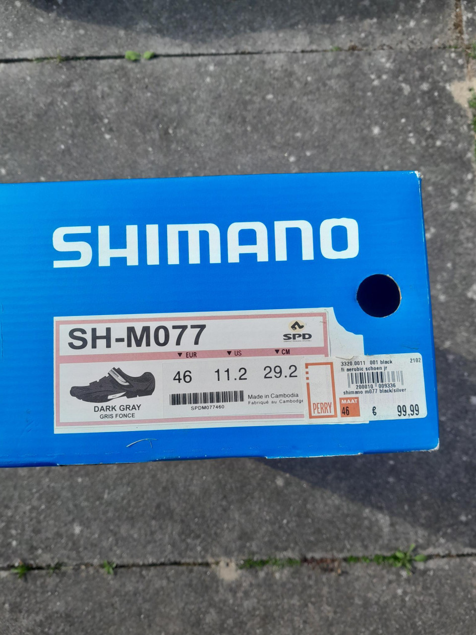 Shimano fietsschoenen SH-M077, maat 46, spd