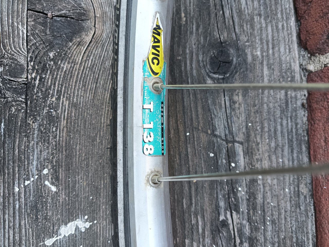 Voorwiel 28 inch trommelrem