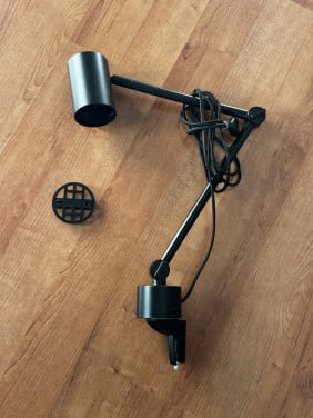 Ikea Nyman wand-bureaulamp, zwart GU10 fitting