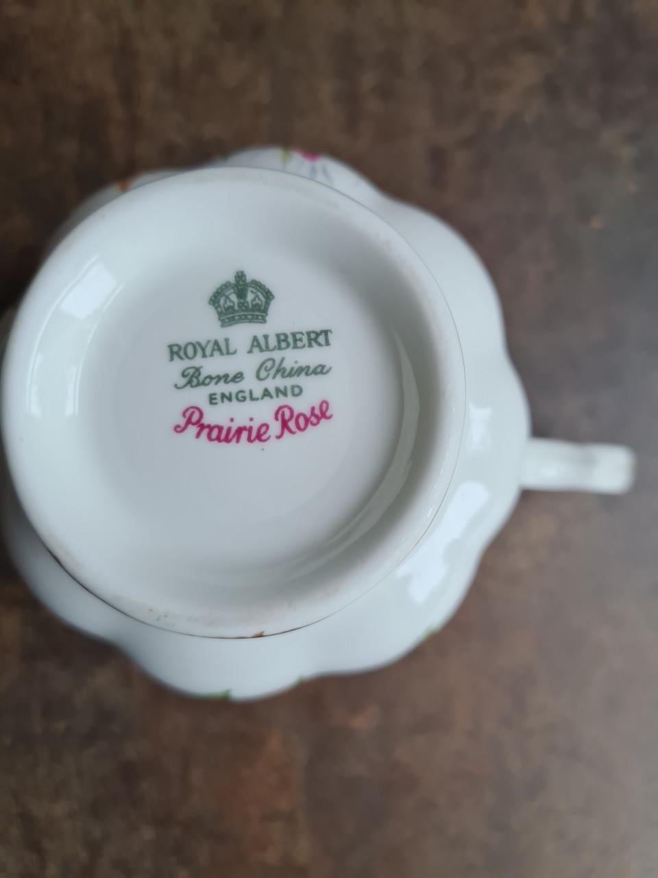 Royal Albert Prairie Rose theekop en schotel