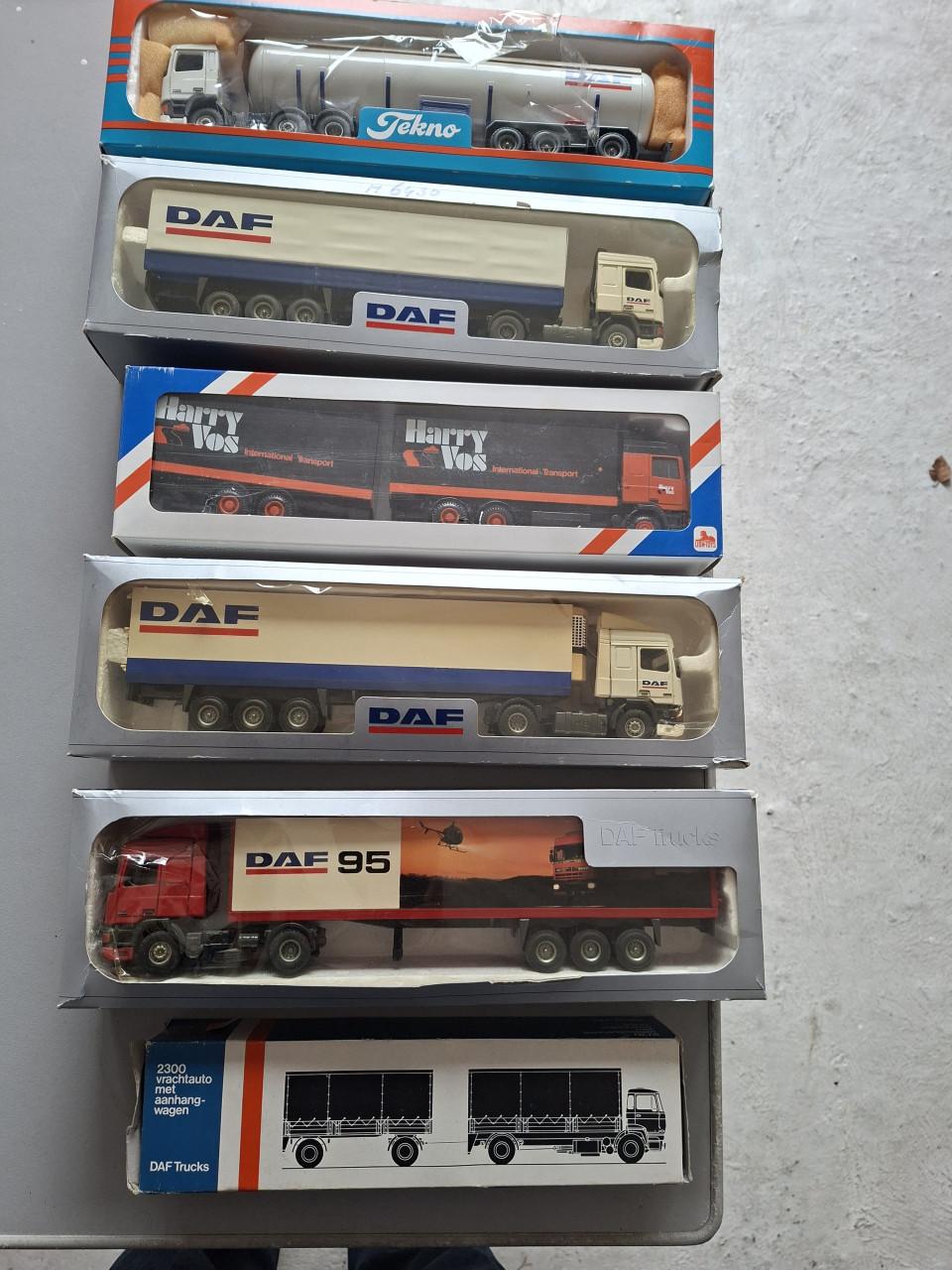 Miniatuur vrachtauto's