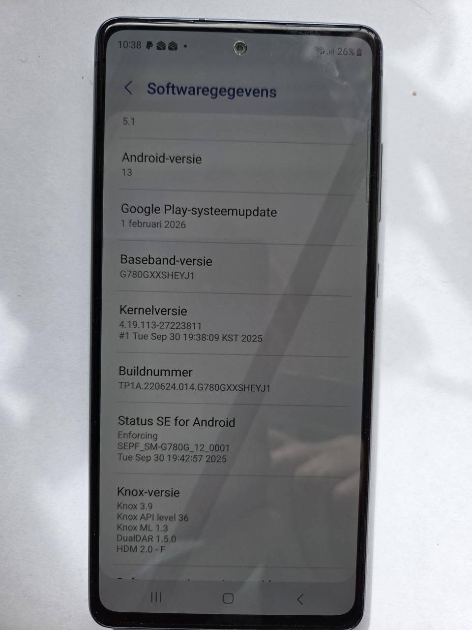 Samsung S20 Fe mobile telefoon.