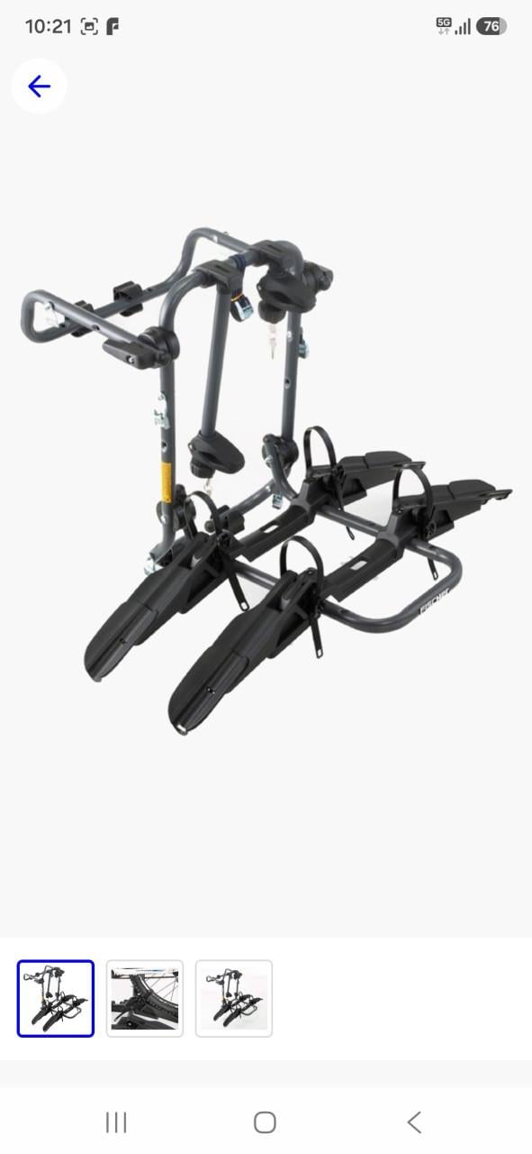 Fischer fietsendrager voor achterklep.