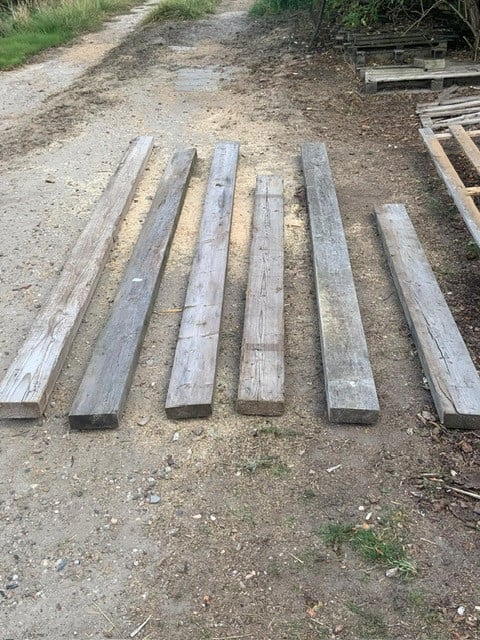 Te koop; balken 15,5 x 5,5  diverse lengtes