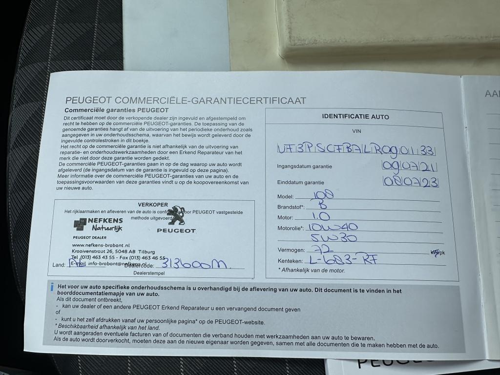 Peugeot 108 1.0 e-vti 72pk 5d active airco | bluetooth bellen & muziekstrea