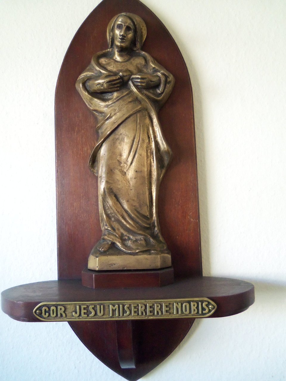 BRONZEN HEILIG HART BEELD,VLAANDEREN JAREN 30/40