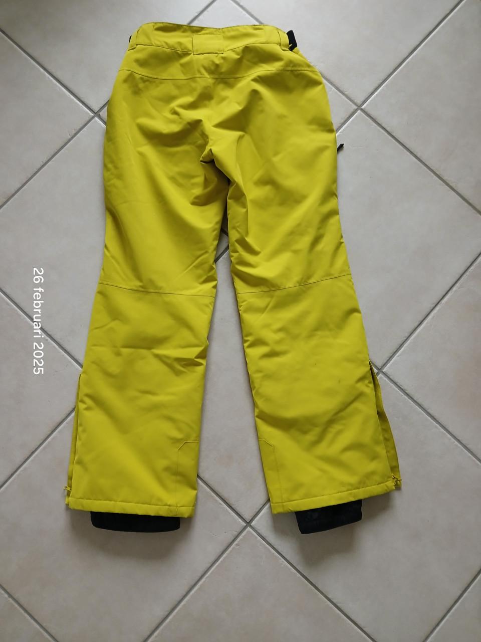 Skibroek heren / dames in de kleur geel maat M 48/50