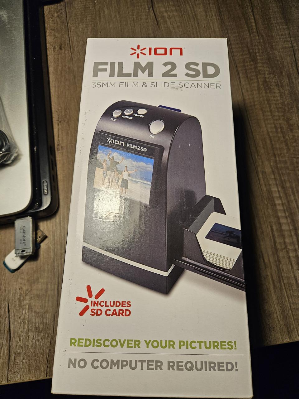 Nieuwe ION Film2SD 35 mm film en dia scanner met sd kaart...