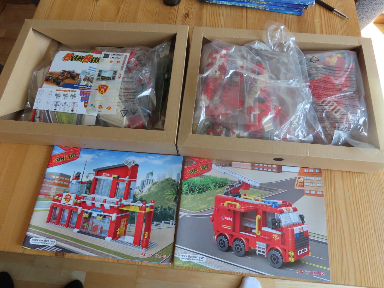 Banbao lego brandweerstation nieuw in doos