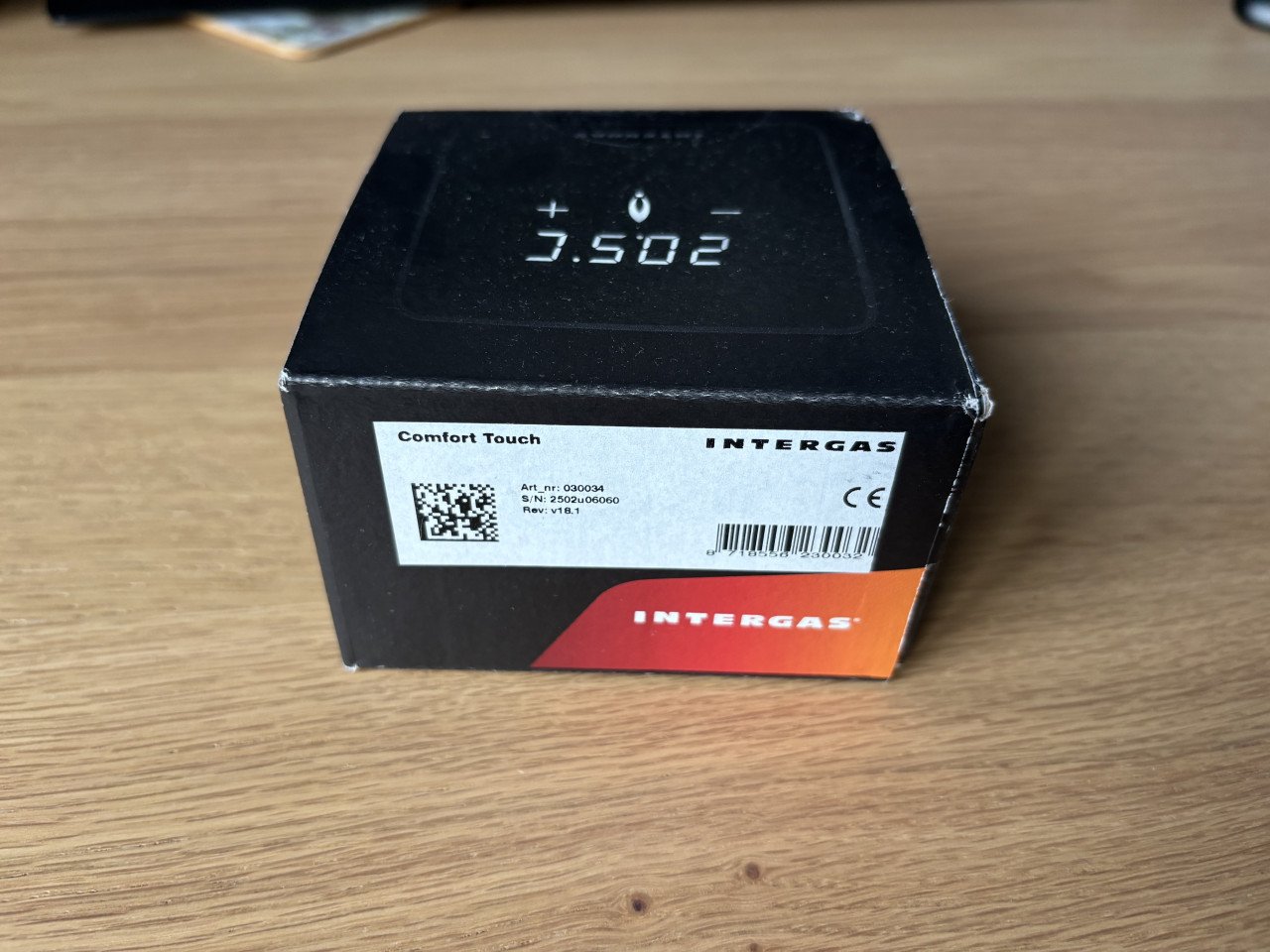 Intergas Thermostat Touch Zwart + Gateway