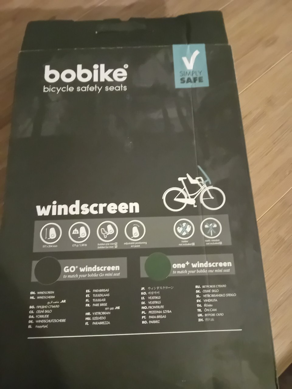 Windscherm voor fietsstoeltje