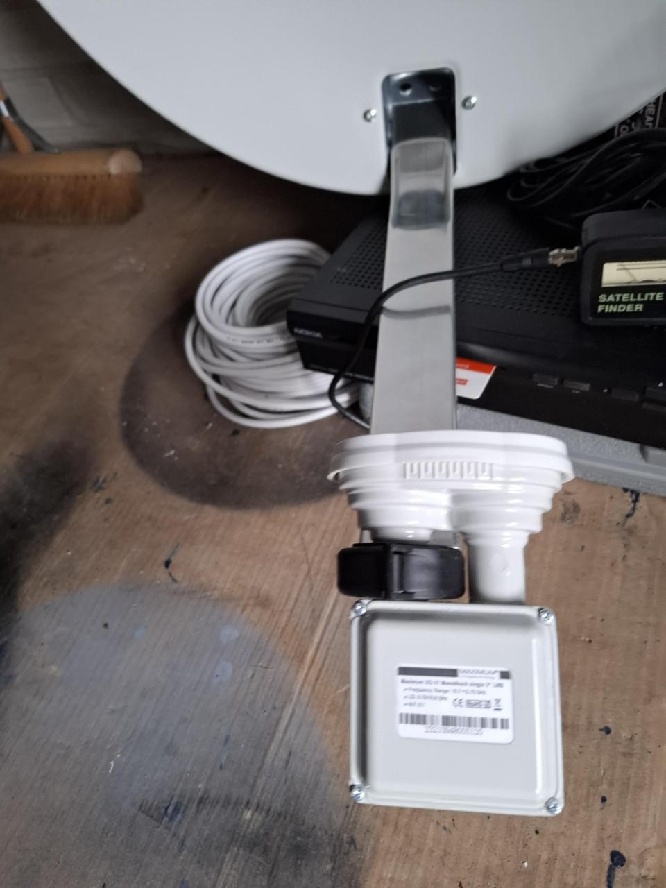 TV schotel-satelliet ontvanger + Receiver.