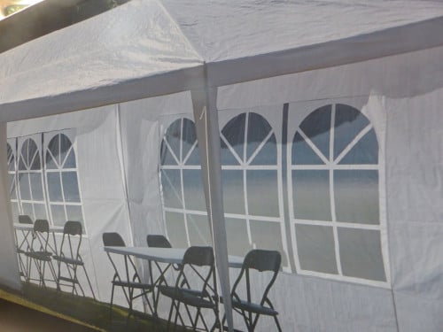 Party tent nieuwe staat 3x6 met wanden wit