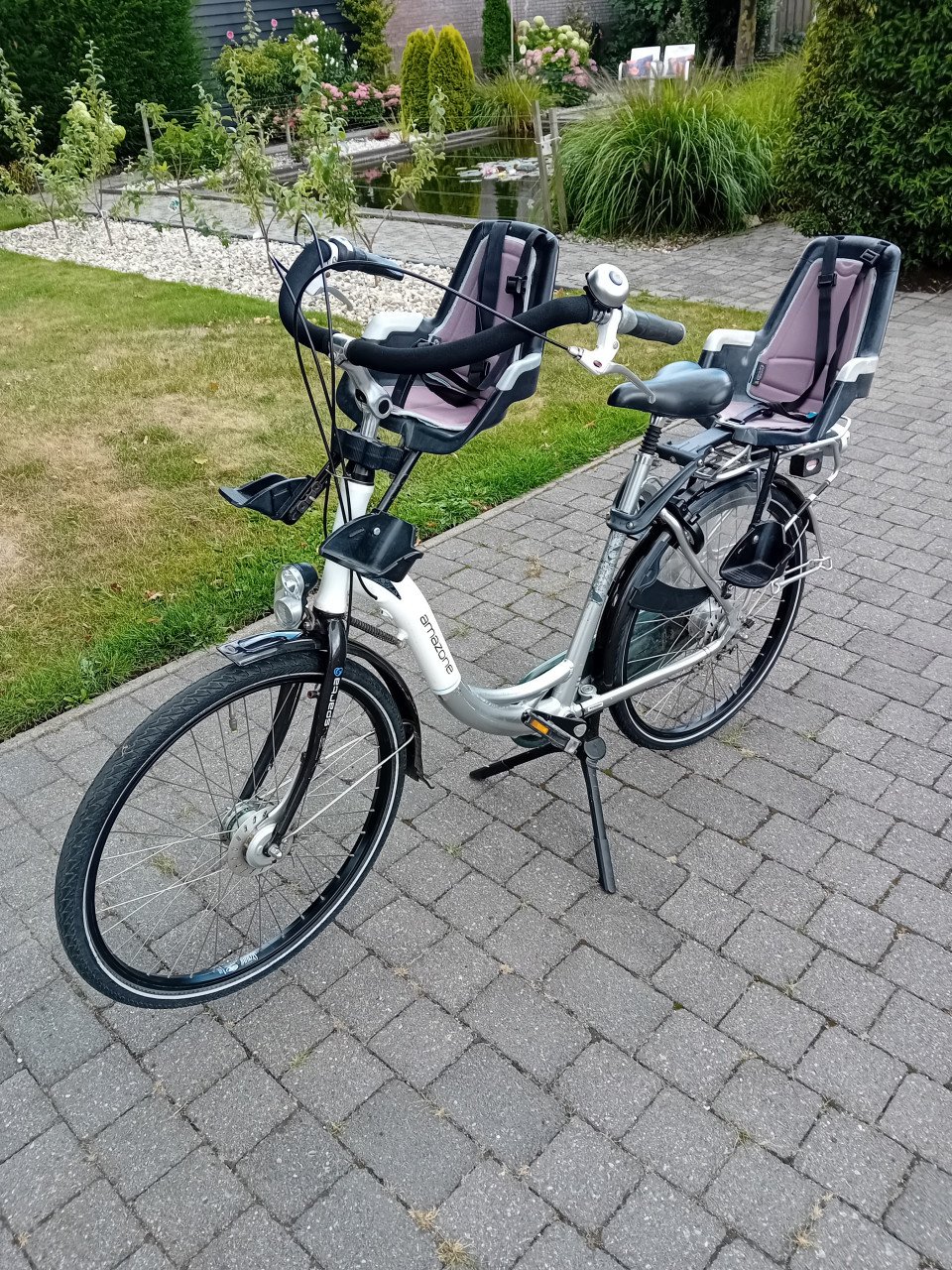 Sparta omazone moederfiets 7versn met stoeltjes  en scherm
