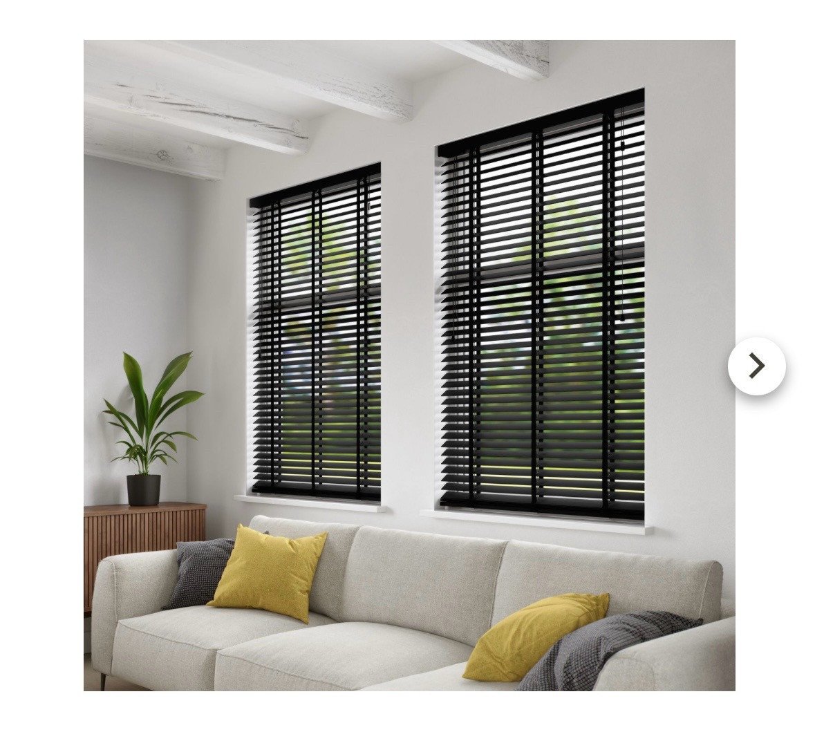 Houten jaloeziën zwart 108x190cm (2 stuks) - nieuw in doos!