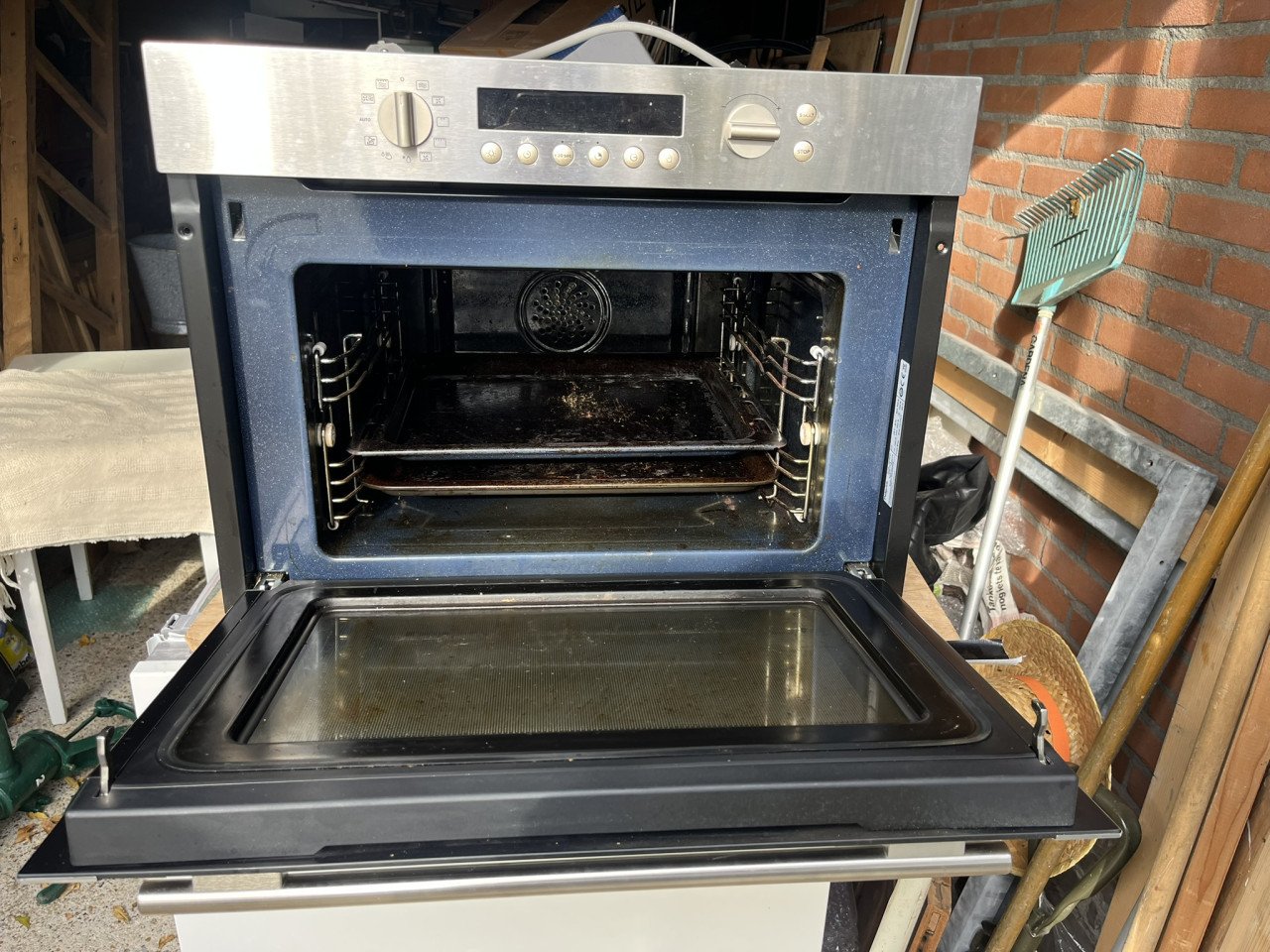 Oven-magnetron Pelgrim MAC696RVS inbouw